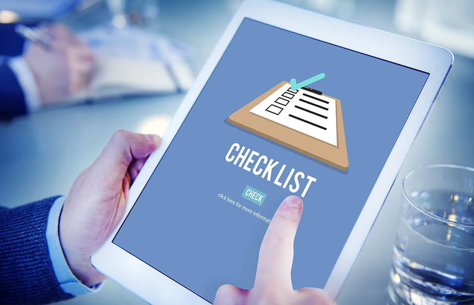 Checklist to create a website