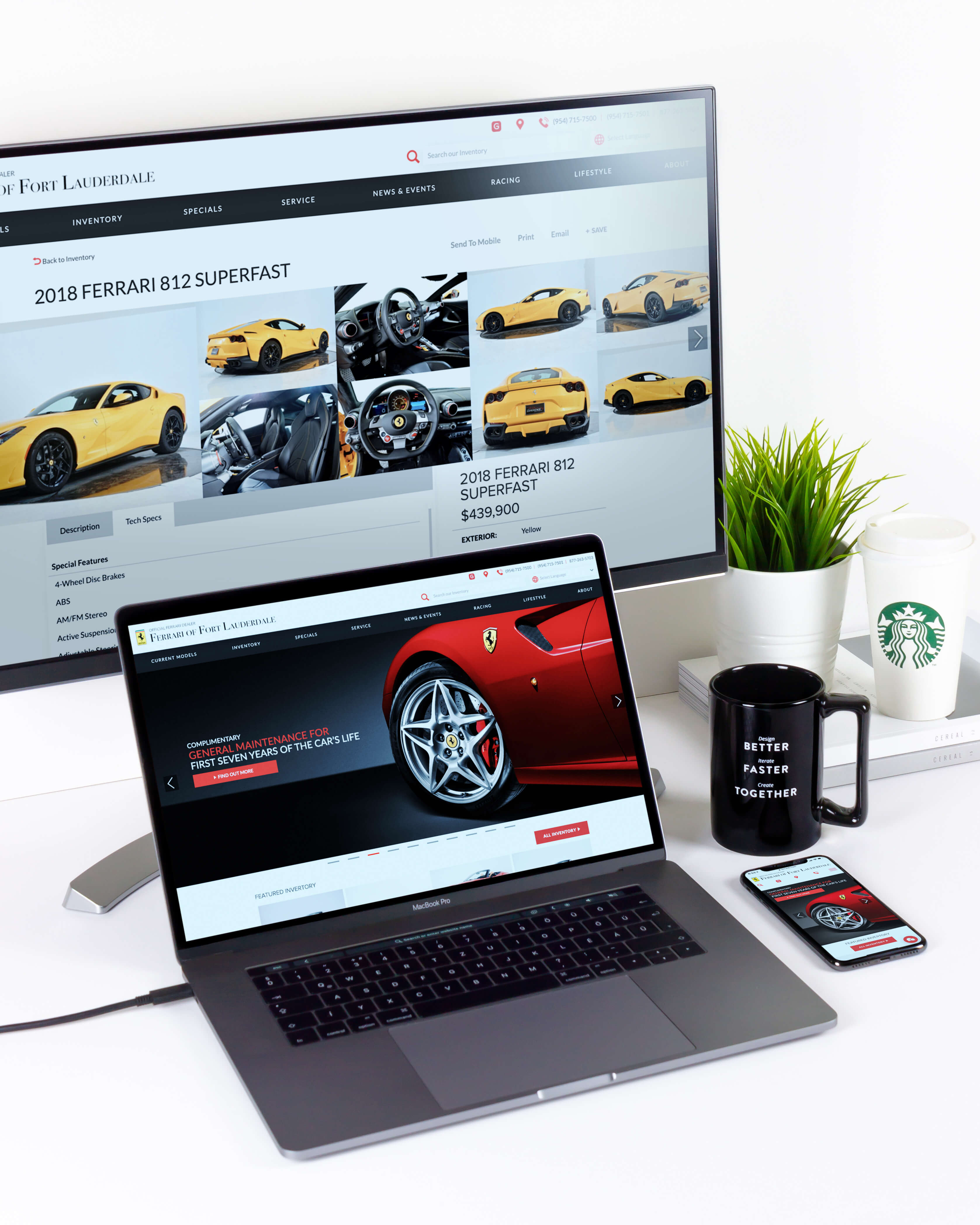 Ferrari Responsive Designs