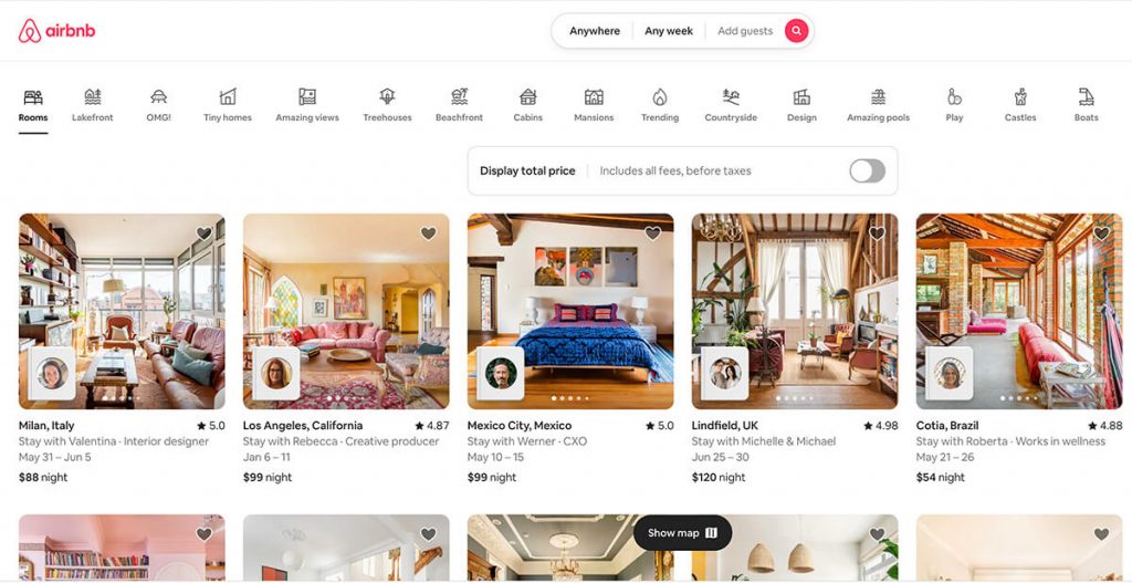 blogs web design portfolio airbnb v01 | Advertising Avenue | Digital Marketing Agency